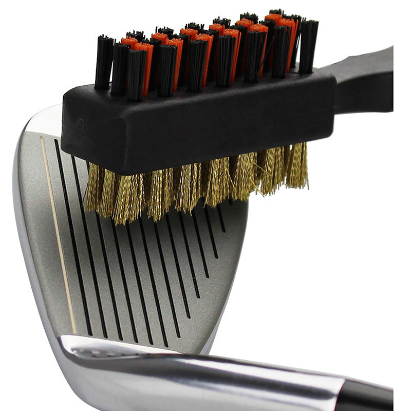 Golf Club Double-sided Brush To Clean The Ball Head